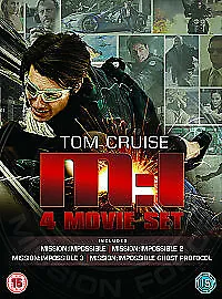 Mission Impossible 1-4 DVD (2012) Tom Cruise Bird (DIR) Cert 15 4 Discs • £3
