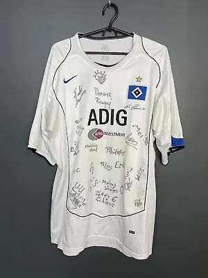 Hamburg 2004/2005 Home Football Shirt Nike Vintage Jersey Signed Size Xl Adult • £53.99