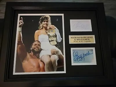 Macho Man Randy Savage Miss Elizabeth Autograph Reprint 8x10 Framed And Matted • $44.95