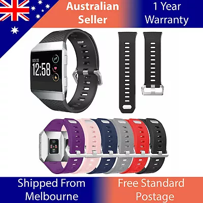 Replacement Strap Band For Fitbit Ionic Watch Soft Silicone Sport WristBand 17cm • $15.94