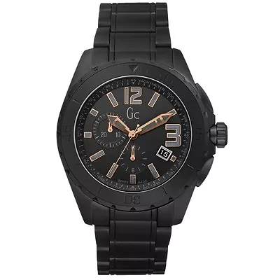 Guess Collection GC X76009G2S Black Ceramic Chronograph Men's Swiss Watch • £258.46