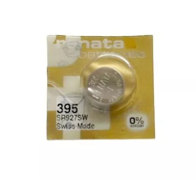 Renata 395 (SR 927 SW) Premium Watch Battery-Extended End Of Life -EOL Optimised • £1.47