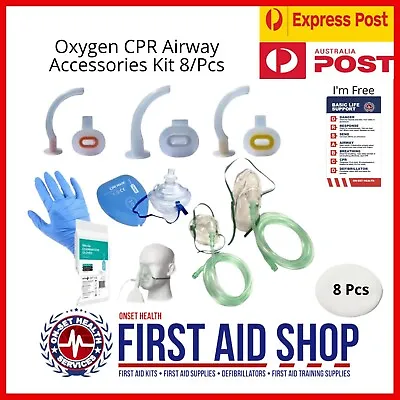 Oxygen CPR Airway Accessories Kit - First Aid Supplies - Oxygen Therapy • $49.95