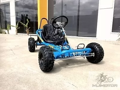 200CC 6.5HP Go Kart ATV QUAD Dune Buggy 4 Stroke Upgraded Auto Adult Kids BLUE • $969