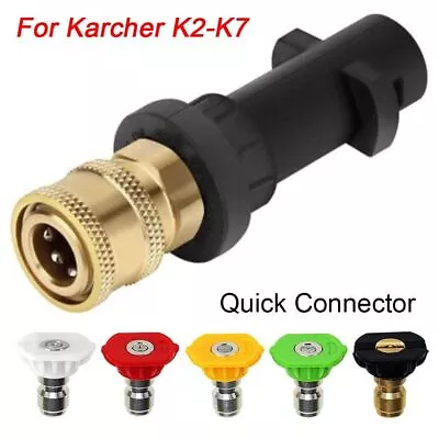 5 Nozzle Quick Connector Pressure Washer Bayonet Adapter Spray Torch Nozzle • $23.10