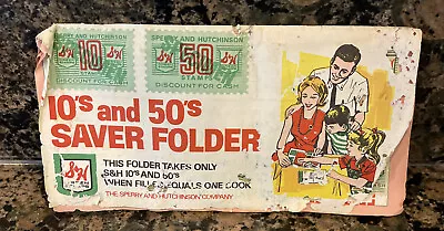 Vintage S&H Green Stamps Saver Folder With Stamps  • $4.99