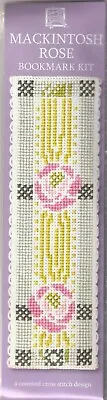 £6.50 • Buy Textile Heritage Counted Cross Stitch Bookmark Kit - Flowers - Mackintosh Rose
