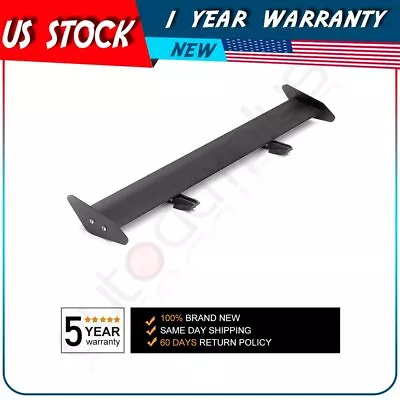 Universal Aluminum Adjustale GT Style Single Deck Rear Trunk Spoiler Wing • $48.94