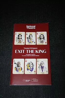 Exit The King - 2018 National Theatre Programme - Rhys Ifans Indira Varma • £2.80