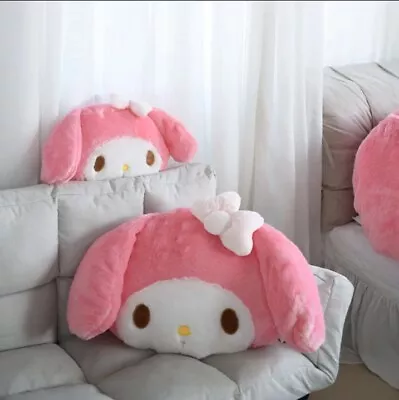 Kawaii Sanrio My Melody Face Cushion Plush Pillow Soft Pink Cushion Girl Gift • £5.80
