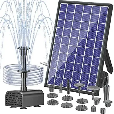 Solar Water Fountain Pump With 3000mAh Battery 7W Solar Bird Bath Pump • £52.60