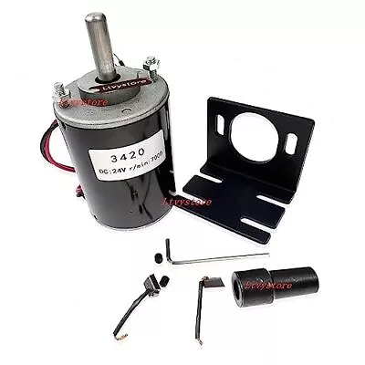 24v Permanent Magnet Dc Motor 30w 7000rpm High Speed Cw/ccw Electric Gear Motor  • $30.08