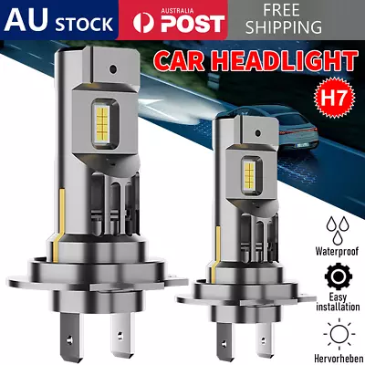  2X H7 LED Car Headlight 12000LM Globes Bulbs Kit 6500K Hi Low White Beam Lamps • $26.90