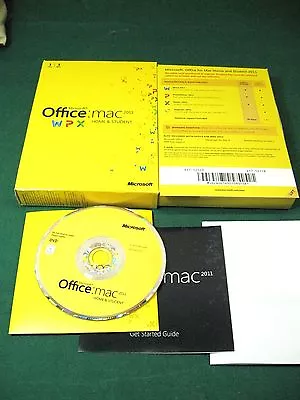 Microsoft Office 2011 For Mac Home And Student  1 User 1 Mac • $79.95