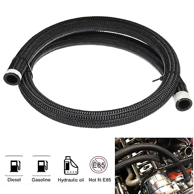 5 Ft 10AN AN10 (5/8 ) Universal Nylon Steel Braided Oil Fuel Gas Line Hose • $19.95