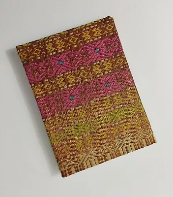 Handmade Songket Fabric Notebook / Journal - Unlined Blank Paper • £5.50