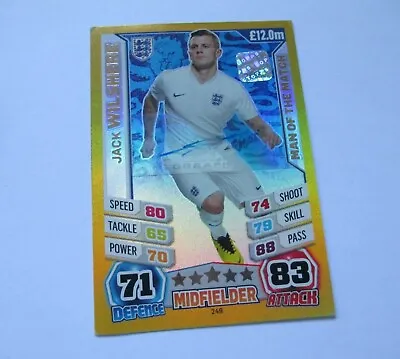 Match Attax 2014 World Cup - Jack Wilshere - Signed Hologram Card **1 Of 50?** • £439.99