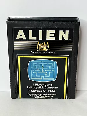 Alien (Atari 2600 1982) 20th Century Fox Authentic Cartridge Only Cleaned Tested • $31.99