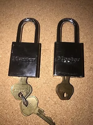 Lot Of 2 MASTER Padlock Series 6835. 1724DX. Black. Hardened. • $30