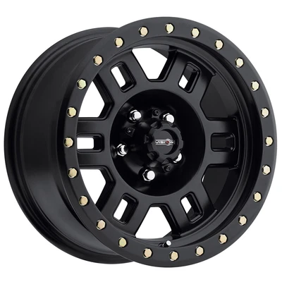 $672 • Buy 4-Vision 398 Manx 15x8 5x4.5  -19mm Matte Black Wheels Rims 15  Inch
