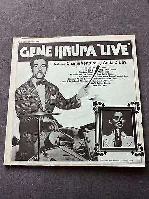 $20 • Buy Gene Krupa “Live” Featuring Charlie Ventura And Anita O’Day