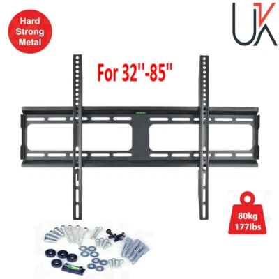 £9.99 • Buy TV WALL BRACKET MOUNT LED QLED LCD Plasma 32 40 42 46 50 55 60 85  LG SONY UK
