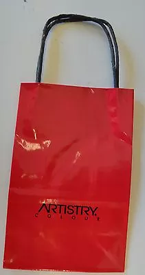 8X LOT Vintage AMWAY Red Mini Shopping Bag Artistry COLOUR 8 X 5 Wrapped Handle • $9.98