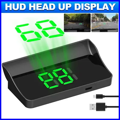 Big Font MPH Car Digital GPS HUD Speedometer Head Up Display Speedometer Latest • £9.38