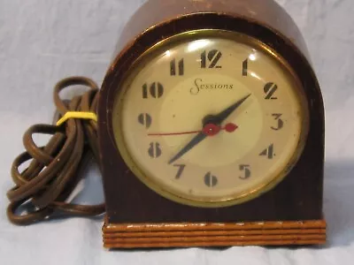 Vintage Small Sessions Self Starting Electric Mantel Clock P/R • $9.99