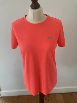 Ladies Sports Top By Under Armour Heat Gear. Watermelon Colour. Size M • £11