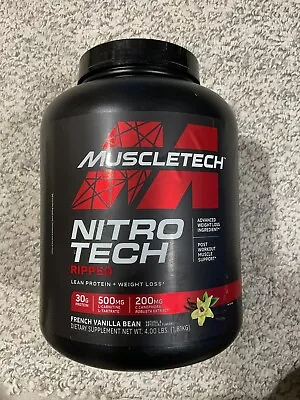 Whey Protein Powder | MuscleTech Nitro-Tech Whey Protein Isolate  Vanilla 4 LBS • $69.95