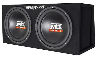 MTX Terminator TNE212DV 1000 Watt RMS Dual 12” Subwoofers Subs + Vented Sub Box • $219.95