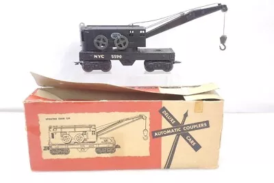 Marx Trains 5590 Operating Crane Car W/ Hard To Find Original Box O Gauge • $89.99