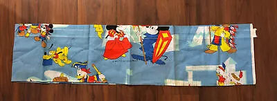 VTG 1970s Walt Disney Donald Duck Mickey Minnie Mouse Window Curtain Valance • $15