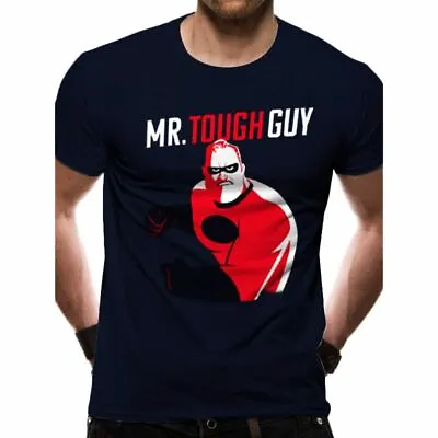 £12.99 • Buy Mens Disney Incredibles Mr Tough Guy Black T-Shirt - Unisex Pixar Retro Tee