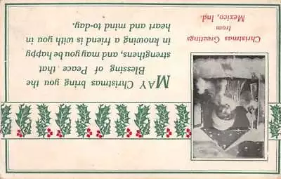 Mexico Indiana Christmas Greeting Child Antique Postcard K73043 • $9