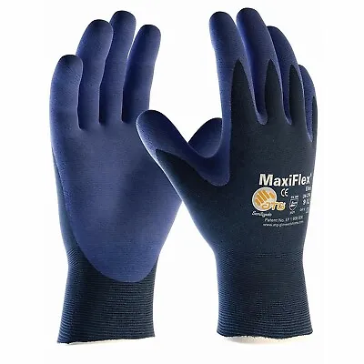 MaxiFlex Ultimate Nitrile Foam Palm Coated Work Hand Gloves. 1 Pair Size 9 (L) • £5.99