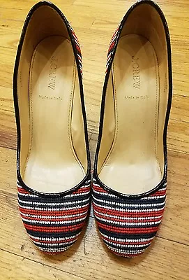 J.Crew Collection Etta  Pumps  Multicolor Size 8 1/2. Made In Italy. Retail $325 • $87.50