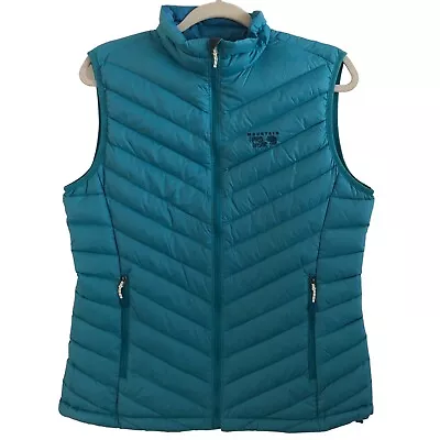 NWT Mountain Hardwear Nitrous Vest 800-Fill Q-Shield Down Jacket Blue Large • $115