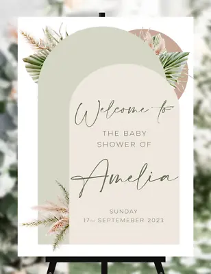 Boho Baby Shower Welcome Sign Neutral Colours - Can Be Changed For Any Occasion • £3.99