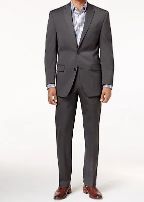 $525 Michael Kors Men's Gray Classic-Fit Solid 2 Piece Jacket Pants Size 42L • $167.98