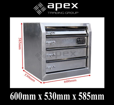 $480 • Buy Brand New Aluminium Plate Tool Box Toolbox Drawers-ute Truck Car Storage- 6564d