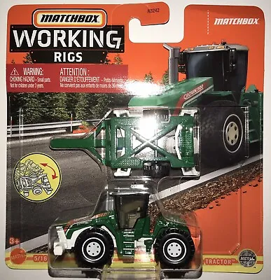 Matchbox Working Rigs Green Mbx Mega Tractor With Trailer New Same Day Shipping • $16.99