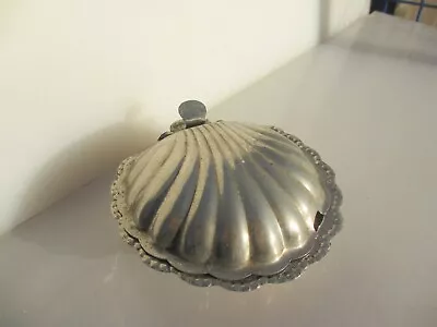 £12.60 • Buy Victorian Soap Dish Holder Pot Silver Plated Iron ESPN Shell Antique Salt Clam