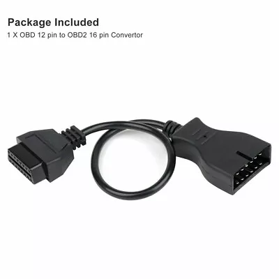 12 Pin OBD1 To 16 Pin OBD2 Convertor Adapter Cable For TOYOTA Diagnostic Scanner • $24.01