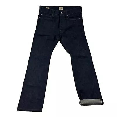 J.Crew Blue RAW Selvedge 770 Cotton Elastane Jeans Mens Size 30X30 • $43.99