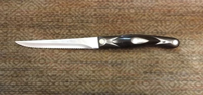 $10 • Buy CUTCO 1021 Patented Brown Stainless Steel Serrated Steak Knife 4.75   Very Nice!