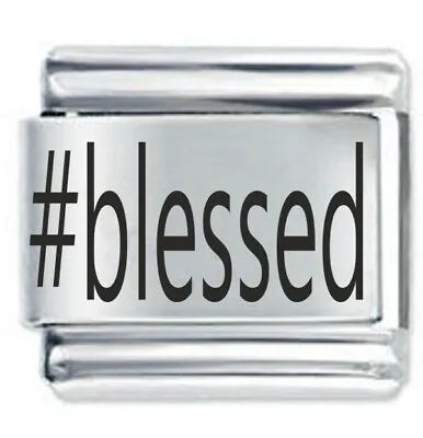 #BLESSED * Daisy Charm Fits 9mm Stainless Steel Italian Charm Bracelet • £4.45