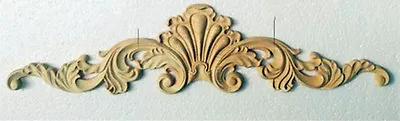 $6.98 • Buy B-Style Unpainted Wood Carved Corner Onlay Applique Furniture Home Decor