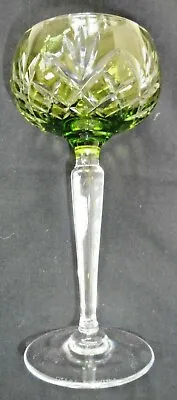 Val St Lambert Crystal Green Hock Glass • £48.99